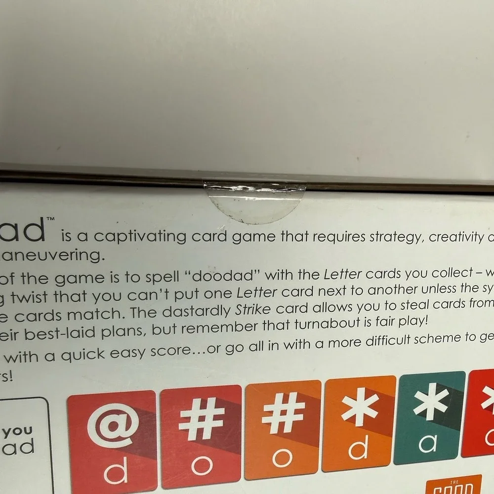 Doodad The Card Game New Ages 8+ 3-8‎ Players